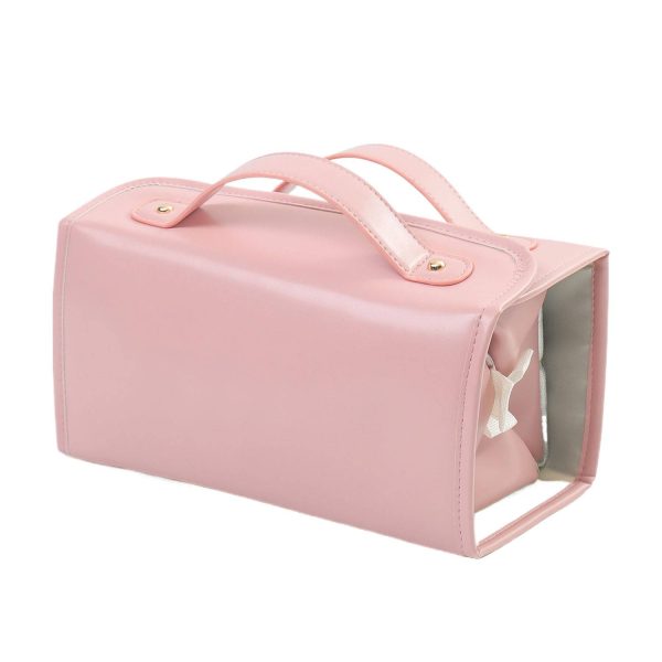 Portable PU Leather Travel Cosmetic Bag Detachable Pouches - Image 4