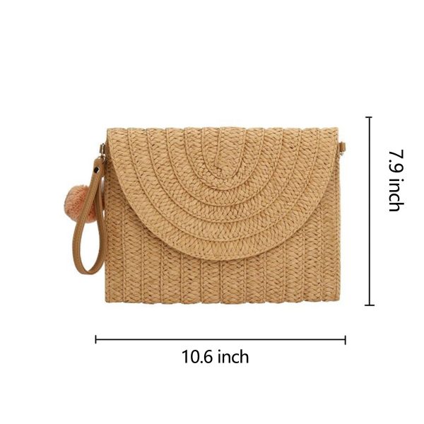 Woven Women Summer Beach Shoulder Bag - Image 4