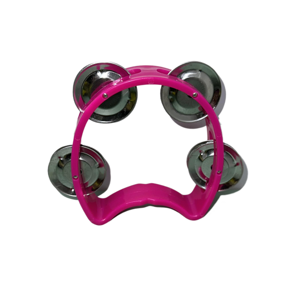 Kids' Plastic Tambourine Toy w/ 4 Bells for Fun - Image 4