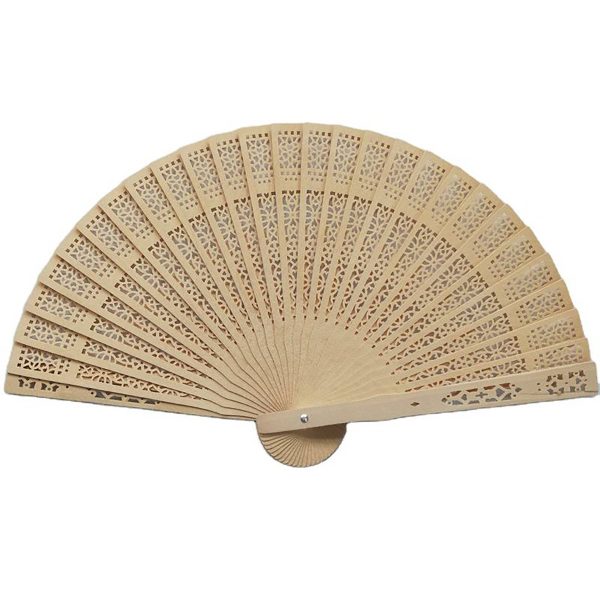 Vintage Wooden Handheld Folding Fan