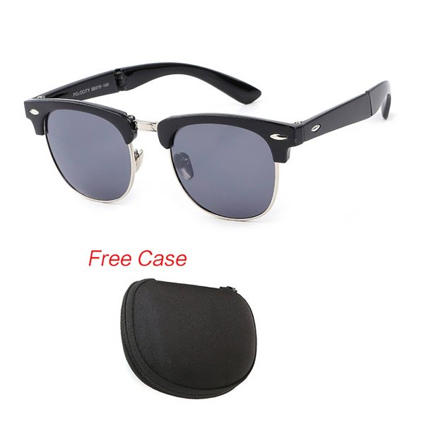 Foldable Fashion Retro Sunglasses - Image 3