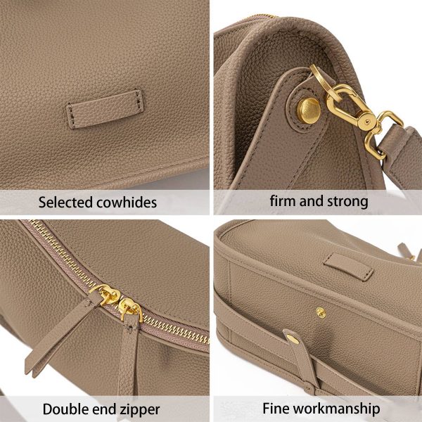 Genuine Leather shoulder messenger tote bag - Image 4