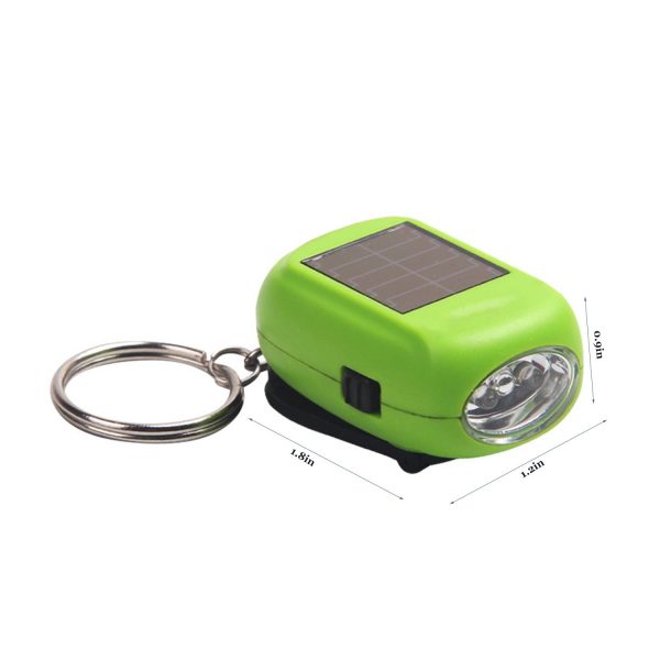 Mini Solar Hand-Crank LED Flashlight for Emergency Use - Image 3