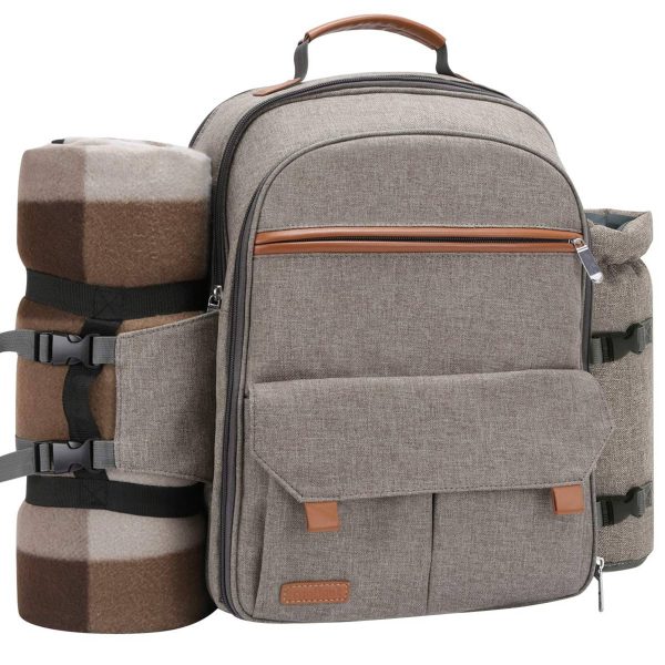 Oxford 4 Person Insulated Cooler Wine Pouch Picnic Lunch bag - Image 2