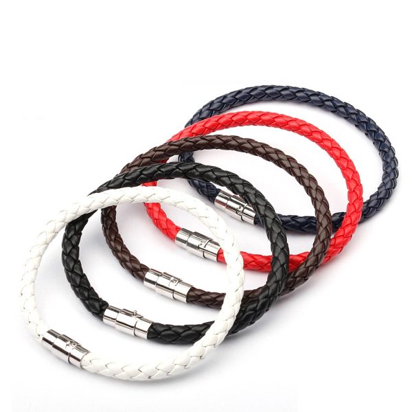 Woven Leather Wrap Bracelet