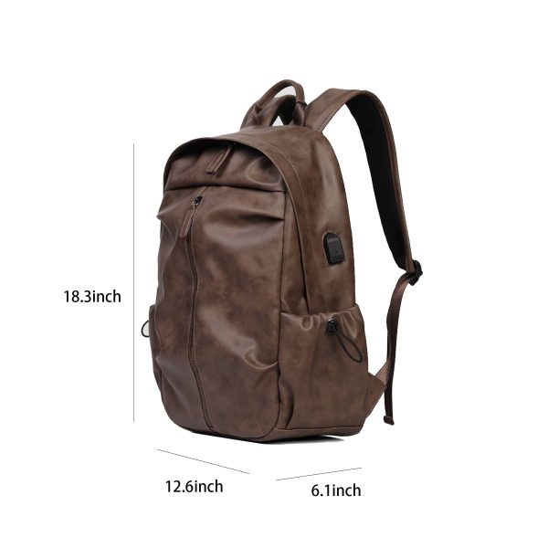 PU Leather Backpack for men - Image 4