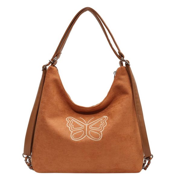 PU Simple multi-purpose butterfly tote bag