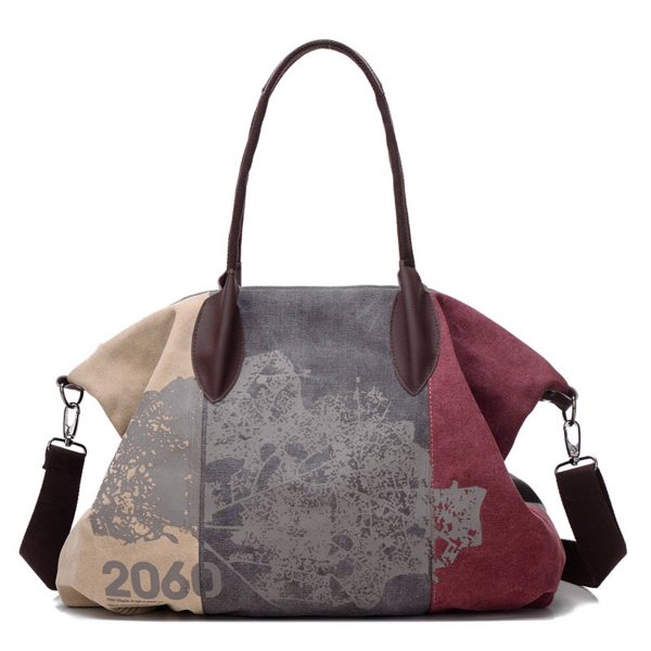 Canvas Shoulder Handbag Tote Shopper Bag For Women