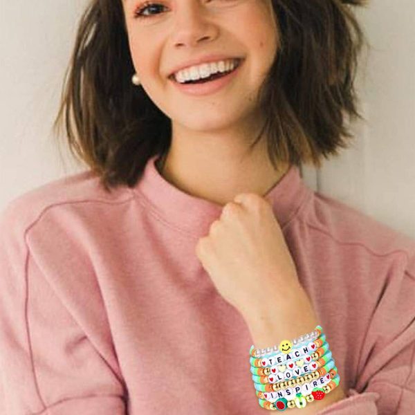 Plastic Colorful soft earthenware pendant bracelet - Image 7