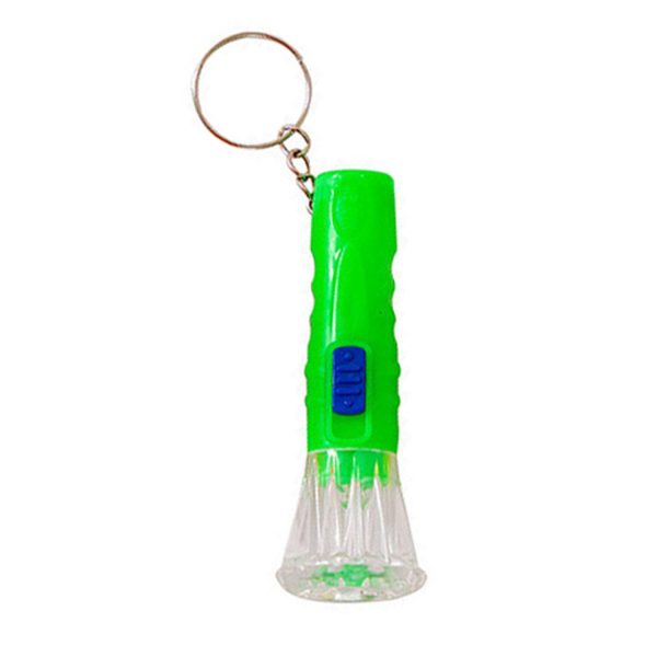 Mini Plastic LED Flashlight Keychain for Emergencies