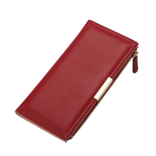Women RFID Blocking PU Leather Wallet Multiple card slots