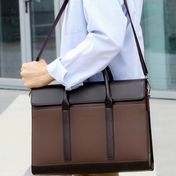 Pu commercial high-capacity messager cross-body bag - Image 4