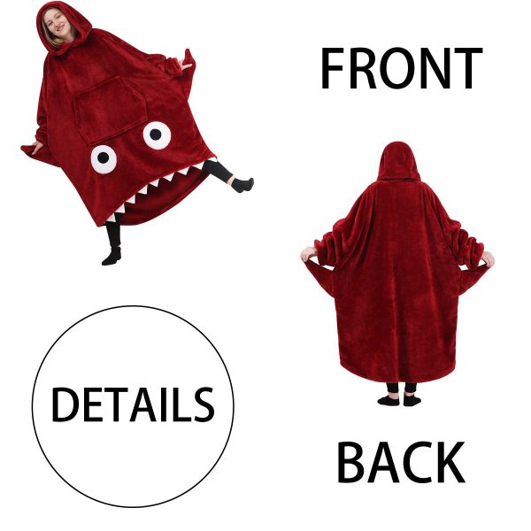 Fleece Wearable adult giant hoodie comfort kawaii stuff - Image 3