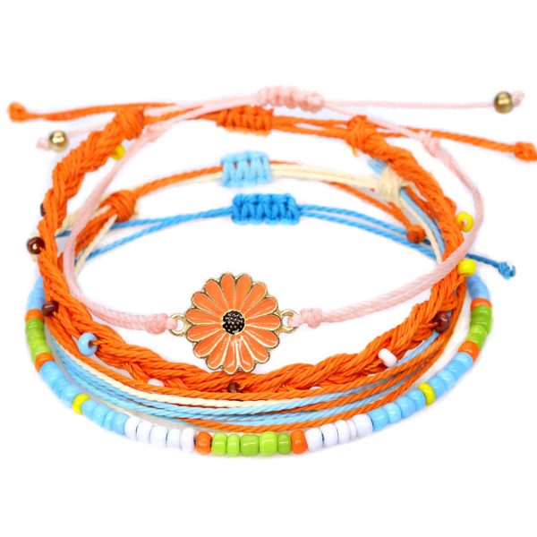 Nickel Chrysanthemum hand-beaded bracelet - Image 5