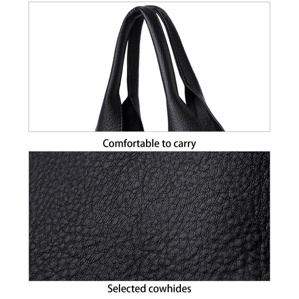 PU Vintage fashion tote bag for women - Image 4