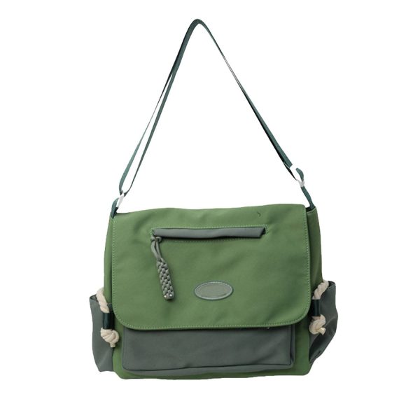 Lightweight Polyester Messenger Bag w/ Campus Style