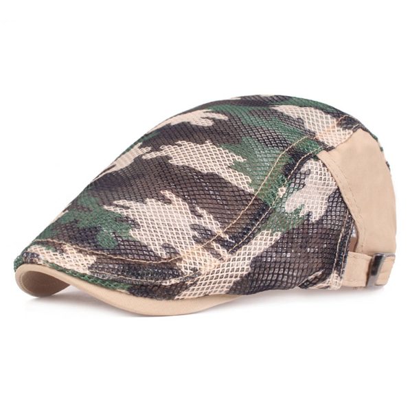 Camouflage Newsboy Flat Cap - Image 2