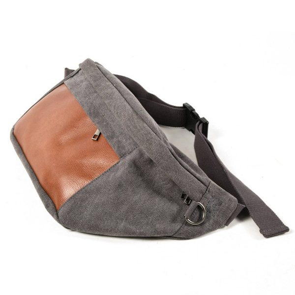 Canvas Multicolor Water-resistant Cross-body Bag - Image 2
