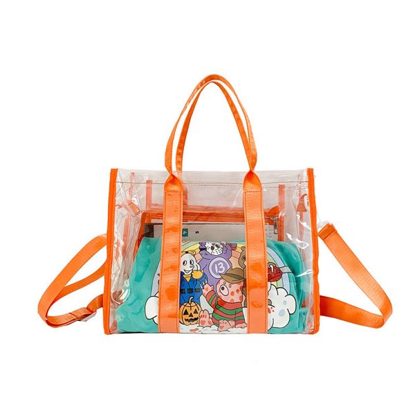 Durable And Spacious Transparent PVC Waterproof Beach Bag