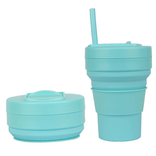 11 Oz Folding Travel Mug W/ Straw - Image 6