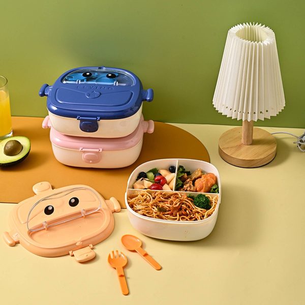 Portable Children's Plastic Lunchbox - Image 4