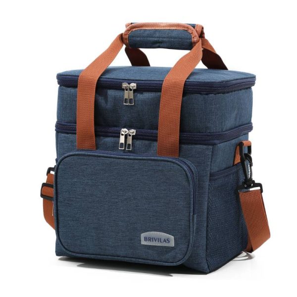 Oxford Double-layer thermal cross-body Insulated lunch bag - Image 2
