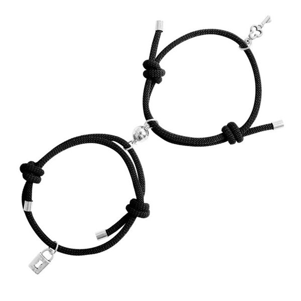 Alloy key lock magnetic bracelet