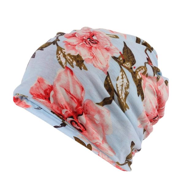 Women's Soft Stylish Acrylic Caps w/ Floral Print
