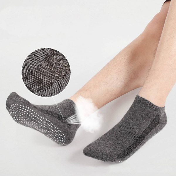 Breathable Wear-Resistant Silicone Grip Cotton Fitness Socks - Image 6