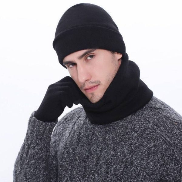 Knitted Hat Scarf Gloves - Image 7