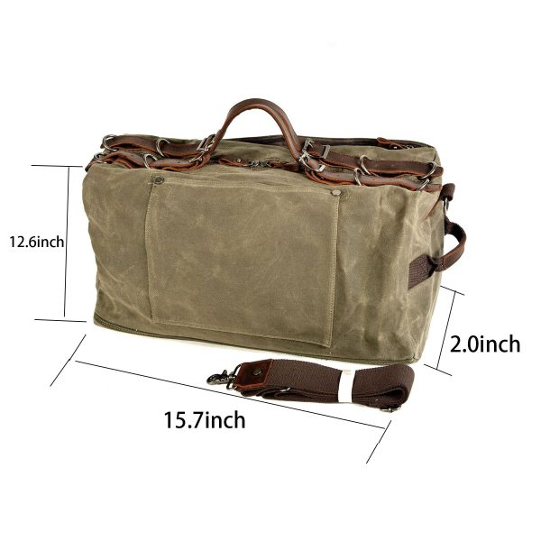 Canvas Waterproof Duffel Bag - Image 6
