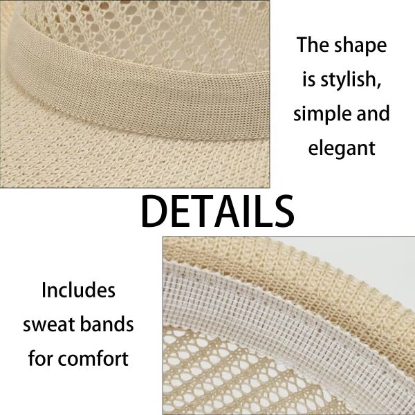 Polyester Solid jacquard breathable sun hat - Image 6
