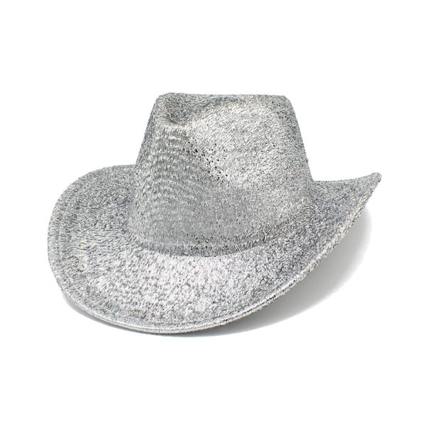 Lightweight Holographic Cotton Party Cowboy Hat - Image 6