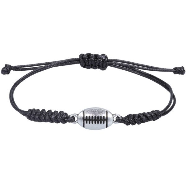 Nickel Braided soccer alloy bracelet - Image 2