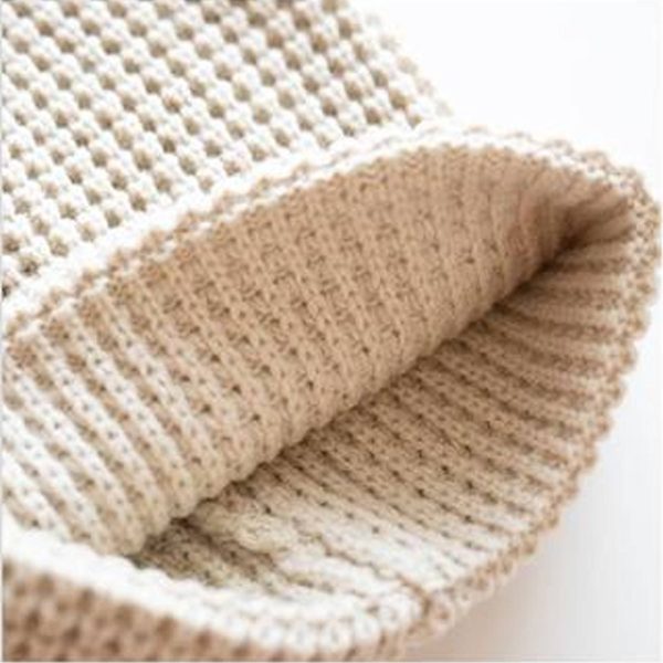 Solid color loose knit hat beanie - Image 9