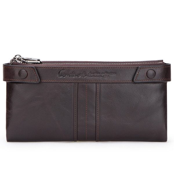 Genuine Leather RFID Handheld Waterproof Wallet Women - Image 3
