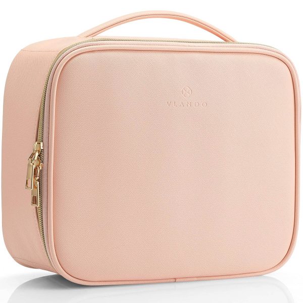 Pu Leather Storage Adjustable Dividers Brushes Cosmetic bag - Image 6