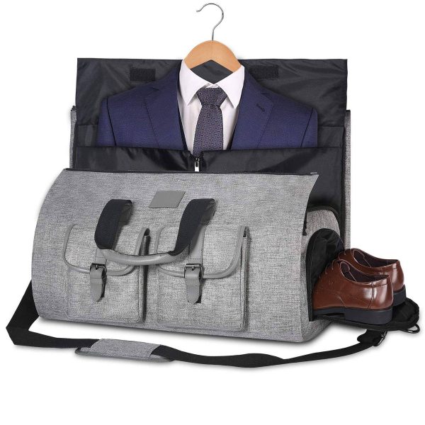Oxford waterproof Garment Travel Duffel Bag with Shoe Pouch - Image 2