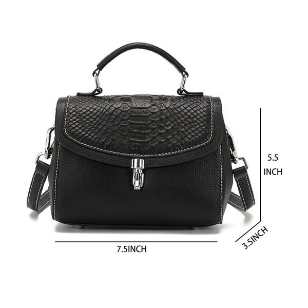 Genuine Leather Casual shoulder cross-body women's bag - Image 6
