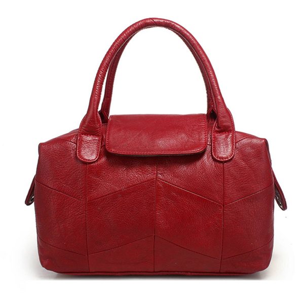 Genuine Leather Crossbody Satchel Handbags - Image 2