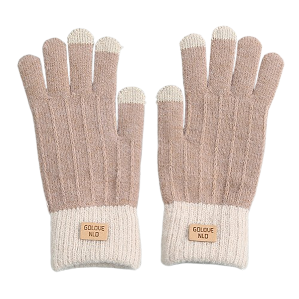 Women’s Winter Warm Knitted Touchscreen Gloves - Image 2