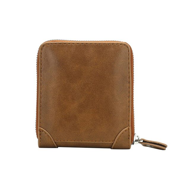 PU Fold Zipper Wallet Purse