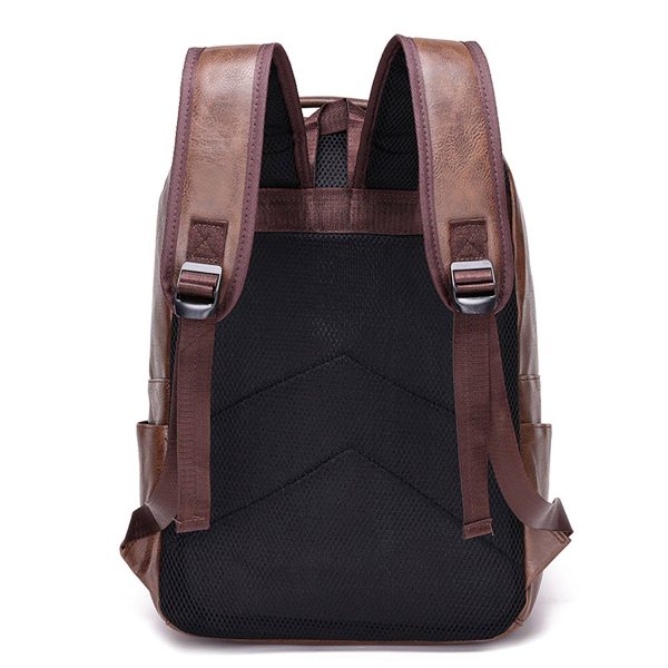 Large Capacity Waterproof Pu Business Travel Backpack - Image 6