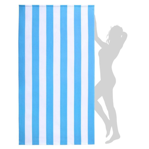 Lightweight Quick-Dry Colorful Striped Beach Towel