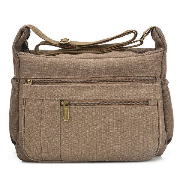 Light Weight Canvas Messenger CrossBody Bag for Women