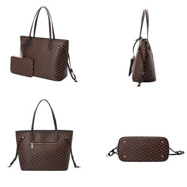 Pvc Check Waterproof Tote Bag For Women - Image 5