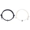 PU woven leather couple bracelet
