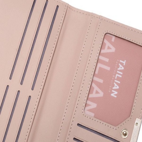 Women RFID Blocking PU Leather Wallet Multiple card slots - Image 7
