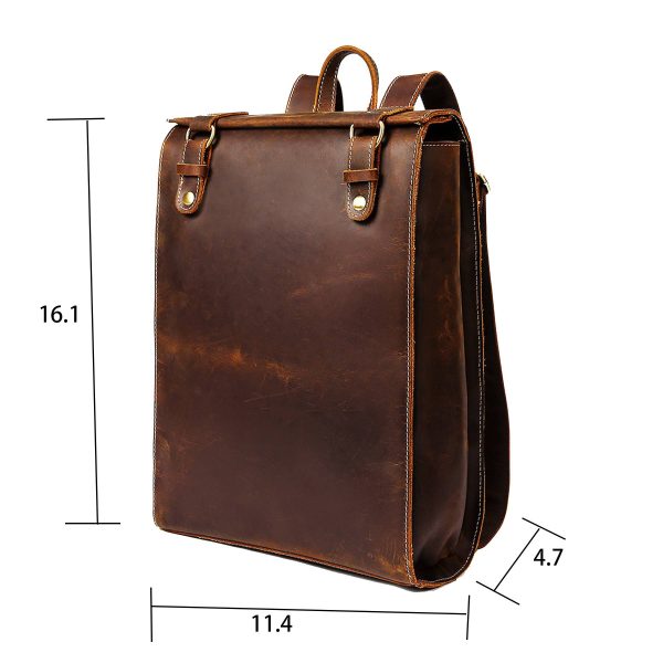 Genuine Leather Business Work backpack - Image 3