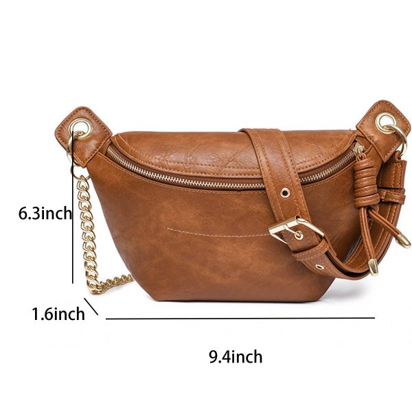 PU Leathe Fanny Pack Crossbody Purse for Women - Image 5